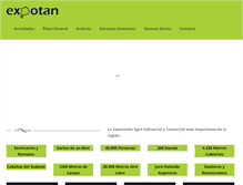 Tablet Screenshot of expotan.com